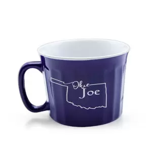 Okie Joe Mug and Soup Bowl - Blue