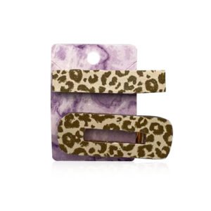 Hair Clips Set of Two - Leopard