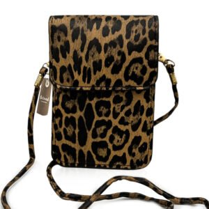 Leopard Crossbody Purse - Dark