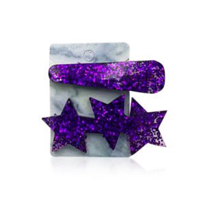 Hair Clips Set of Two - Purple