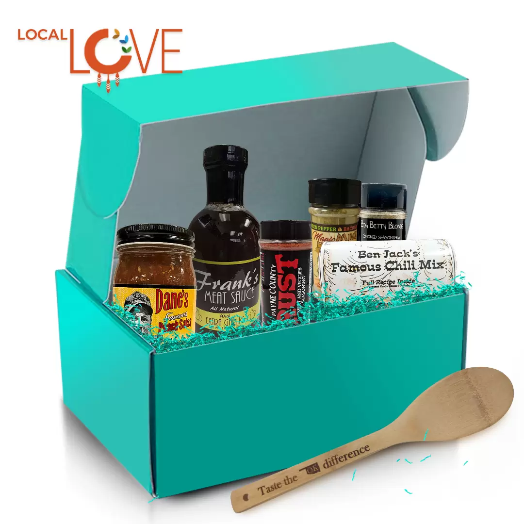 Made in Oklahoma Gift Box- Thunder Chef Box "Oklahoma Made Gift Box, Oklahoma Gift Box, Oklahoma Gift idea, oklahoma made gift Made In Oklahoma Product, Oklahoma Gift, Oklahoma Gift Box, Oklahoma Gift Set