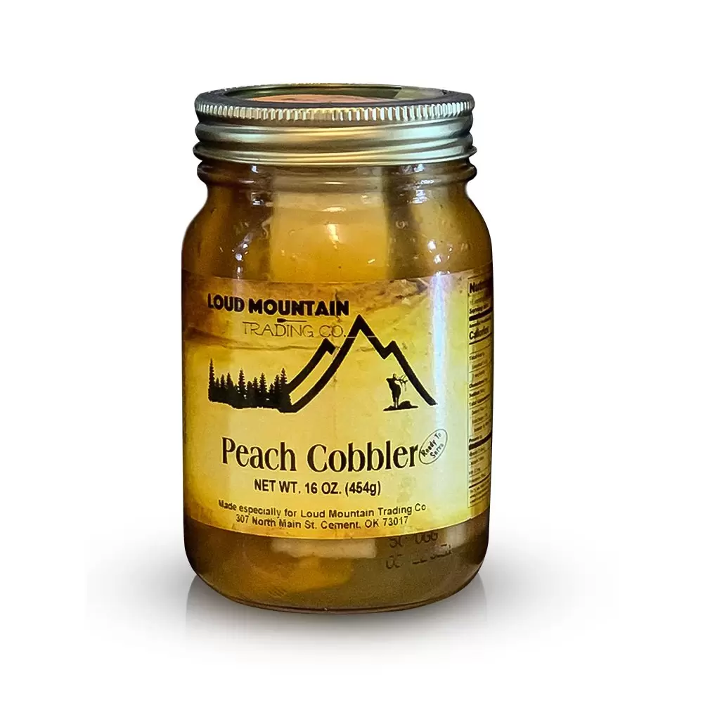 Oklahoma Made - Loud Mountain Peach Cobbler Peach Cobbler, Oklahoma Made Snack