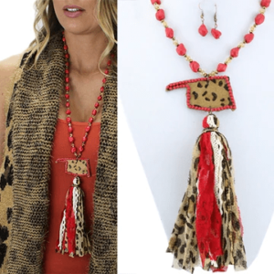 Oklahoma Necklace - Red