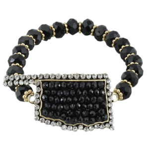 Glitter Oklahoma Bracelet - Black