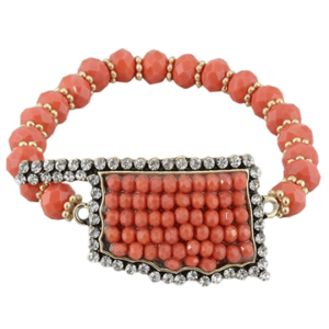Glitter Oklahoma Bracelet - Orange