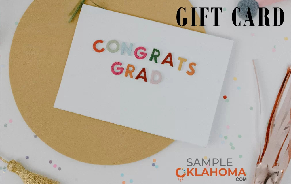 Graduates Day Gift Card, Gift card, Okie Gift card, Graduation Gift card