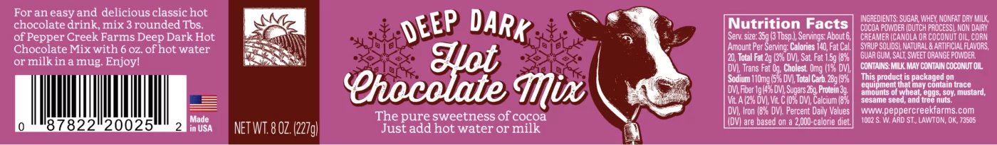 Oklahoma Hot Chocolate mix hot chocolate mix, best hot chocolate mix, healthy hot chocolate mix